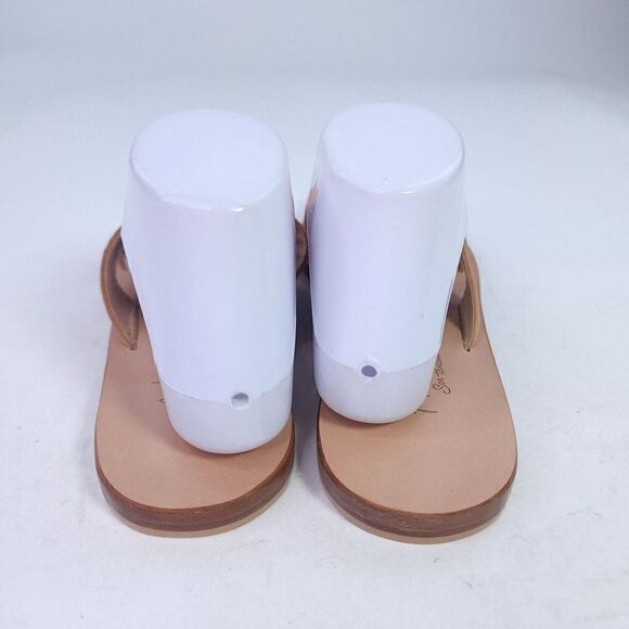 Artes San pantaleo Sardinia Women's Handmade Slide US 10 Orange Leather Sandals - Picture 8 of 11